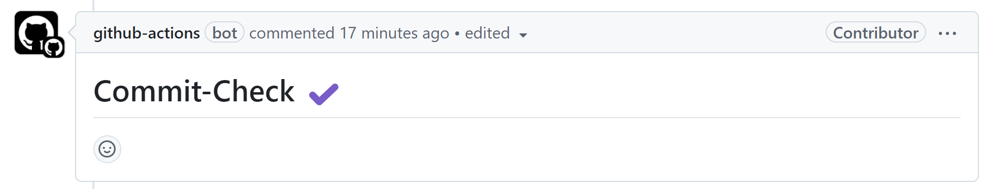 Success pull request comment