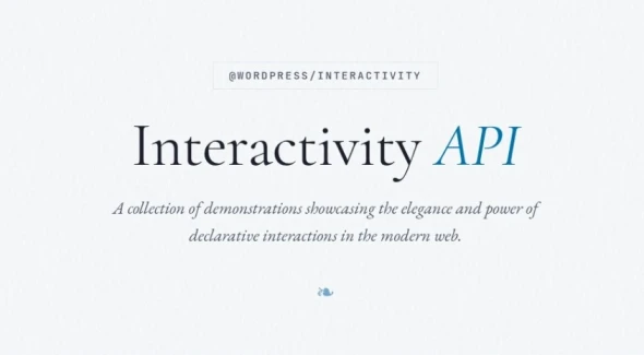 Interactivity API Frontend Demo link