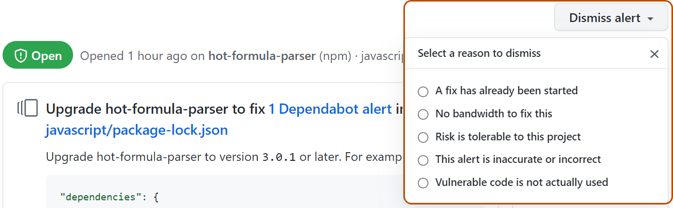 dependabot-alert-dismiss-drop-down-ungrouped.png