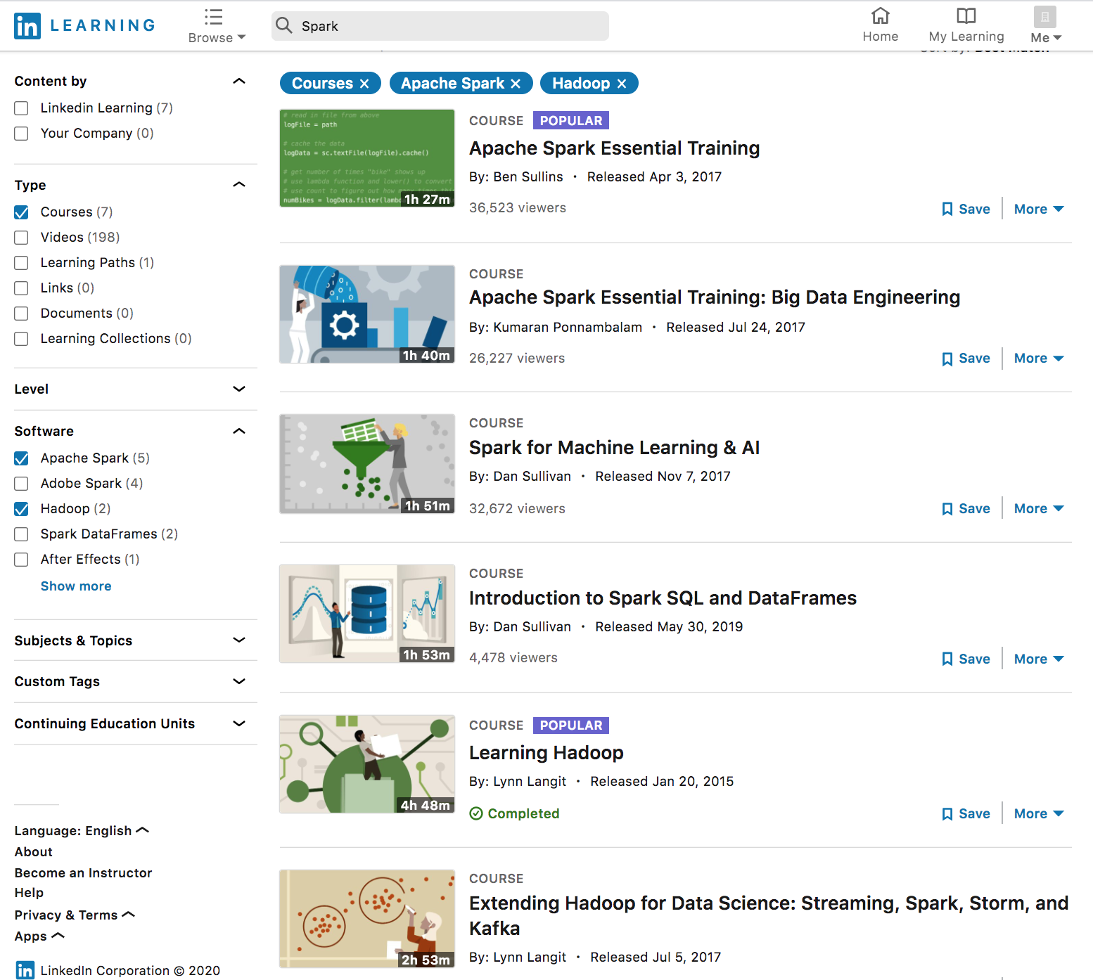 LinkedInLearningSpark