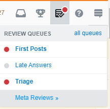 More red dots! Stack overflow review queue