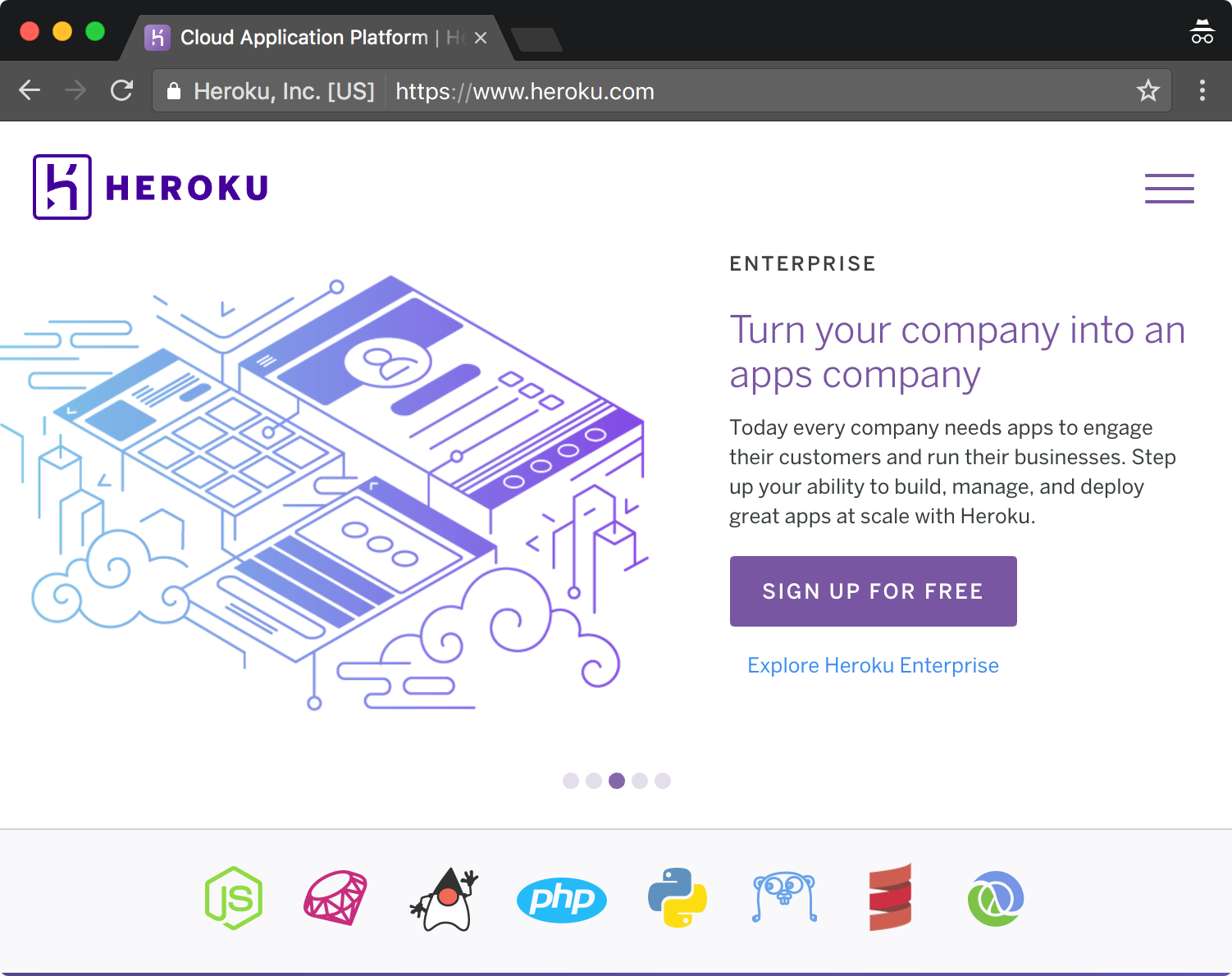 Heroku Homepage