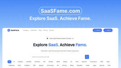 SaaSFame - AI tool for productivity