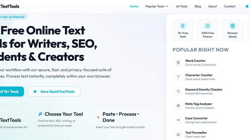 QuickTextTools screenshot
