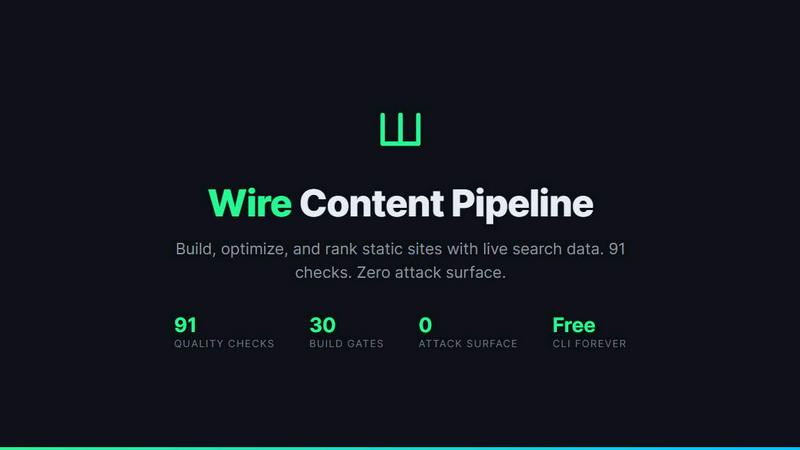 Wire application interface and features