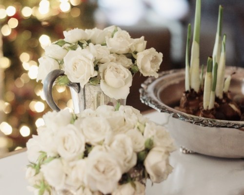 white roses