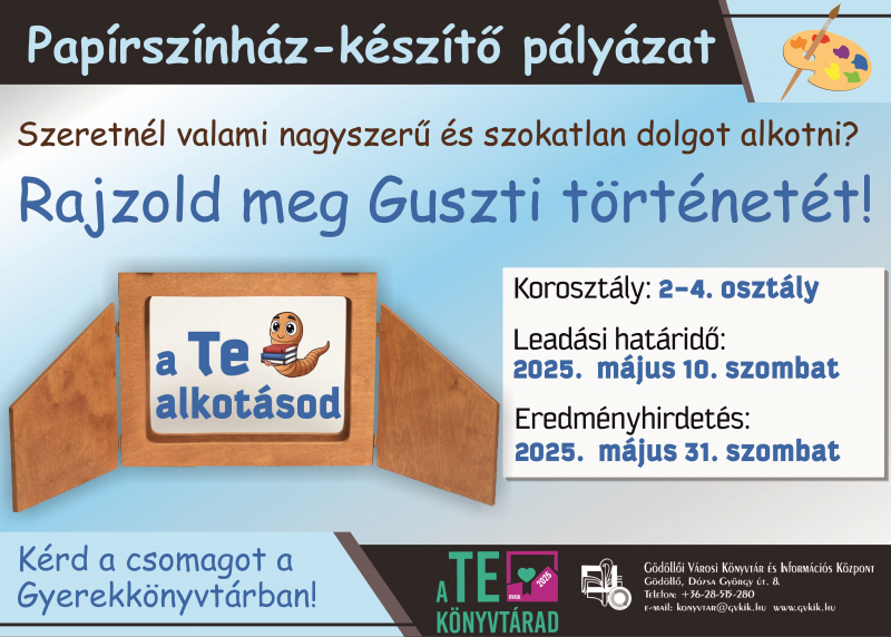 Papírszínház-készítő pályázat