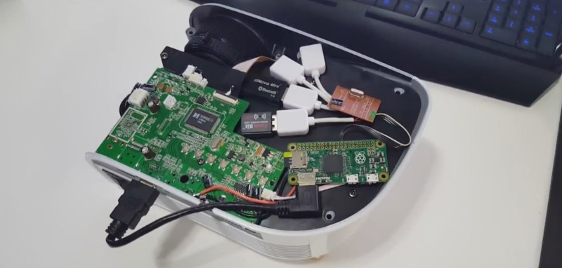Raspberry Pi Zero smart projector