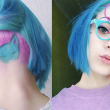 The rainbow cat undercut is every feline fan's dream hairstyle