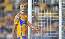 Guido Pizarro of Tigres leaves the pitch