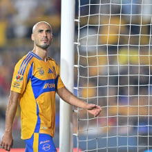 Guido Pizarro of Tigres leaves the pitch