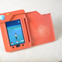 3D-printed Pokédex for playing 'Pokémon Go' has built-in battery