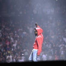 Kendrick Lamar performs onstage during The Pop Out – Ken & Friends