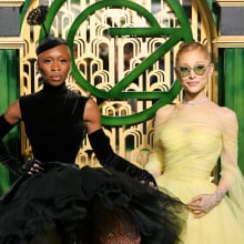 Cynthia Erivo and Ariana Grande on the red carpet for 'Wicked.'