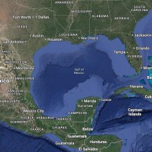 The Gulf of Mexico as seen on Google Maps on Jan. 27, 2025.