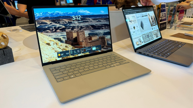 the asus zenbook a14 at ces 2025