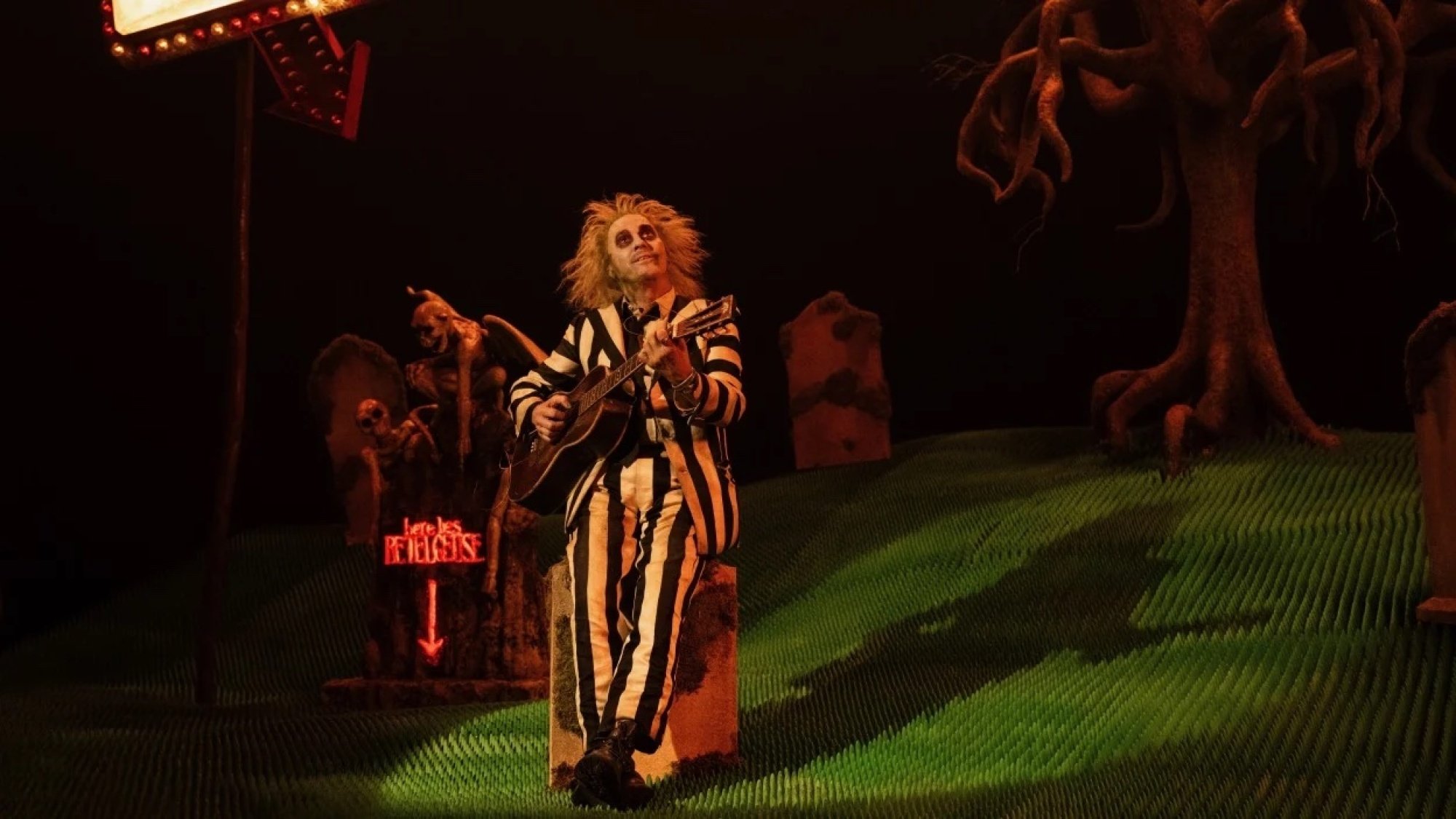 Michael Keaton as Beetlejuice in "Beetlejuice Beetlejuice" movie