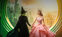 Cynthia Erivo as Elphaba, Ariana Grande as Galinda