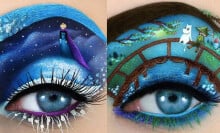 Visual artist turns eyelids into canvases with her amazing makeup art