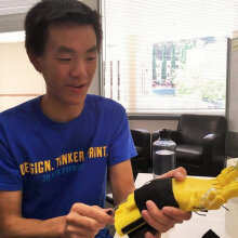 3D-printed 'Spock' hand lets young amputee play basketball again