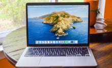 MacBook Pro laptop sitting on a table