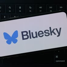 The image shows the logo of Bluesky