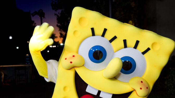 spongebob character close up