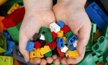 Lego Bricks in child's hands