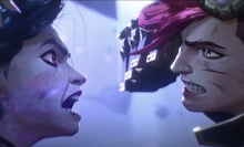 Jinx and Vi face off in "Arcane."