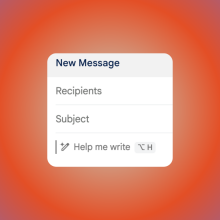 A screenshot of a Gmail composed email with Gemini asking if you would like to "help me write."