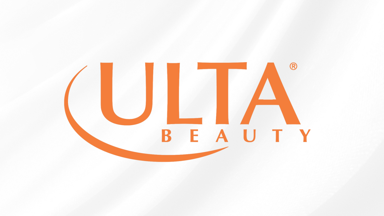 The Ulta Beauty logo. The word "ULTA" is written in bold orange letters above the word "BEAUTY" in smaller orange letters. An orange swoosh underlines the text.