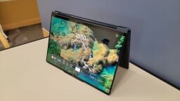 lenovo yoga 9i 2-in-1 laptop in tent mode