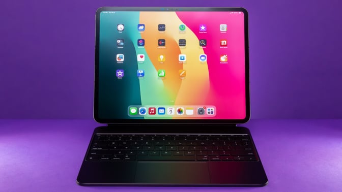 Space Black iPad Pro on the Magic Keyboard