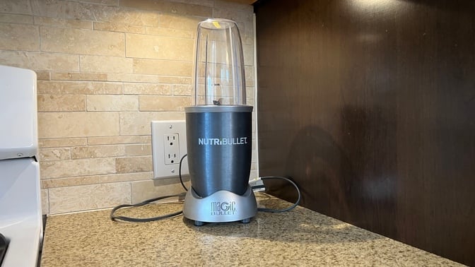 nutribullet pro blender on countertop