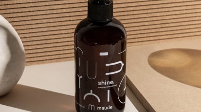 shine lube sitting on counter