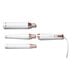 white and rose gold t3 whirl trio base with three curling barrels