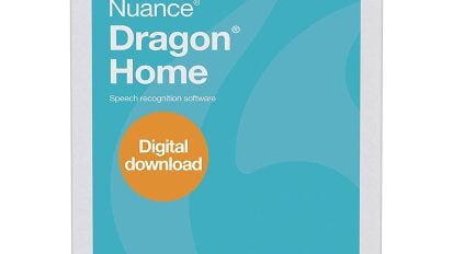 Nuance Dragon Home 15.0 on a white background.