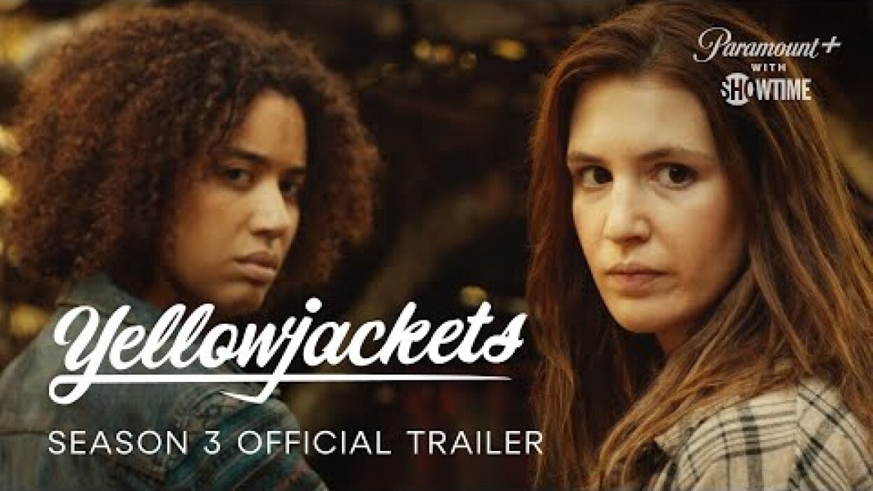 Jasmin Savoy Brown and Sophie Nélisse in "Yellowjackets."