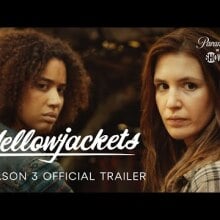 Jasmin Savoy Brown and Sophie Nélisse in "Yellowjackets."