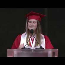 Watch: Teen scraps graduation speech to call out 'dehumanizing' abortion law