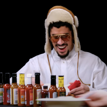 Bad Bunny on Hot Ones