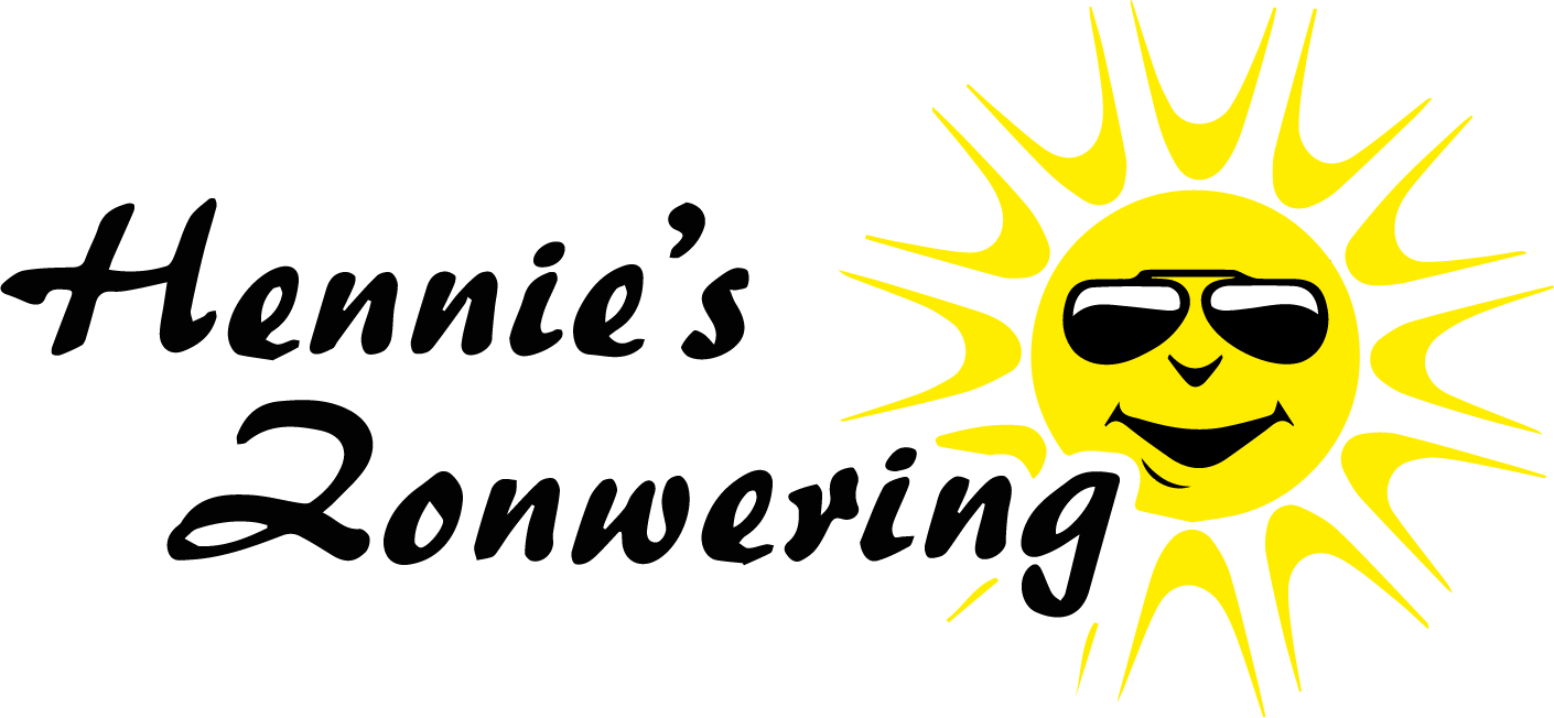 Hennie's Zonwering Logo Zwart Goede