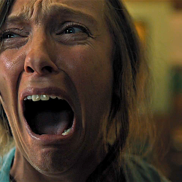 toni collette as annie graham in hereditary in ari aster's hereditary 2018