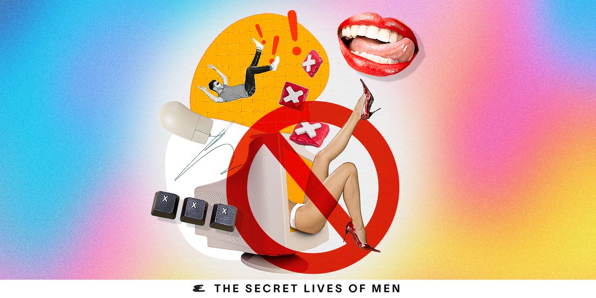 Collage depicting a playful, surreal scene with bold imagery related to modern masculinity and societal expectations. Collage depicting a playful, surreal scene with bold imagery related to modern masculinity and societal expectations.
