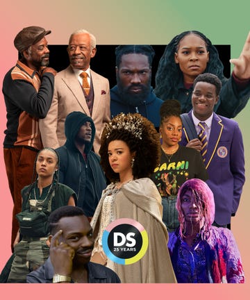 a composite image featuring mr loverman, supacell, top boy, queen charlotte, i may destroy you, boarders, hood documentary for the best black british tv shows of the past 25 years