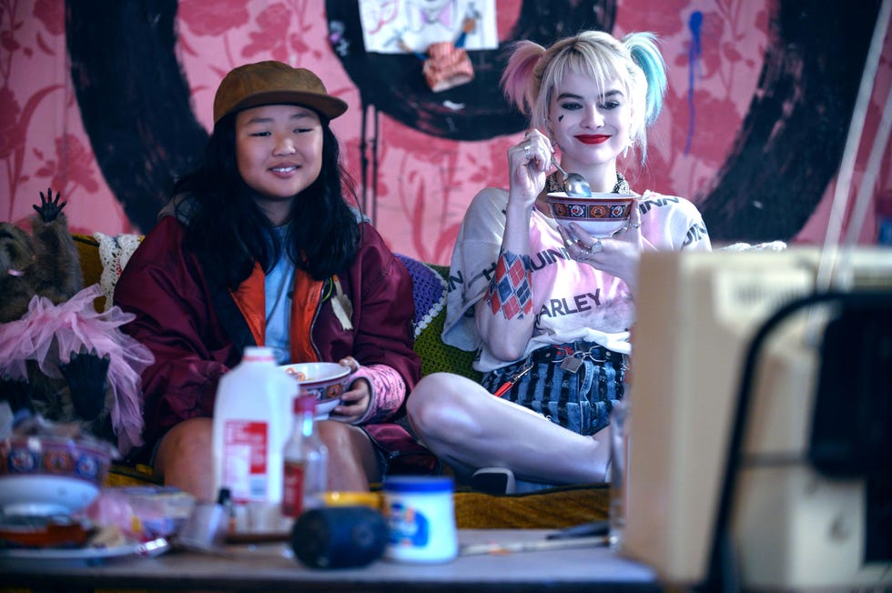 ella jay basco as cassandra cain, margot robbie as harley quinn, birds of preybirds of prey