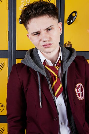 zak sutcliffe as schumacher 'schuey' weever in waterloo road