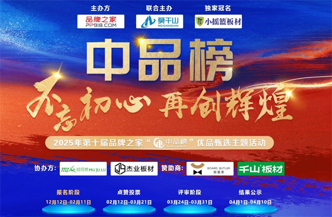 见证辉煌：2025 “中品榜”健康板材十大品牌榜单公布