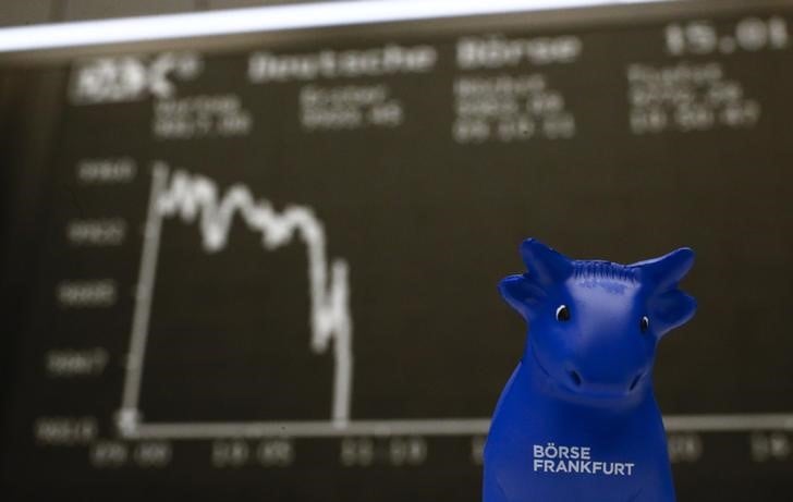 © Reuters. Germany shares higher at close of trade; DAX up 0.13%