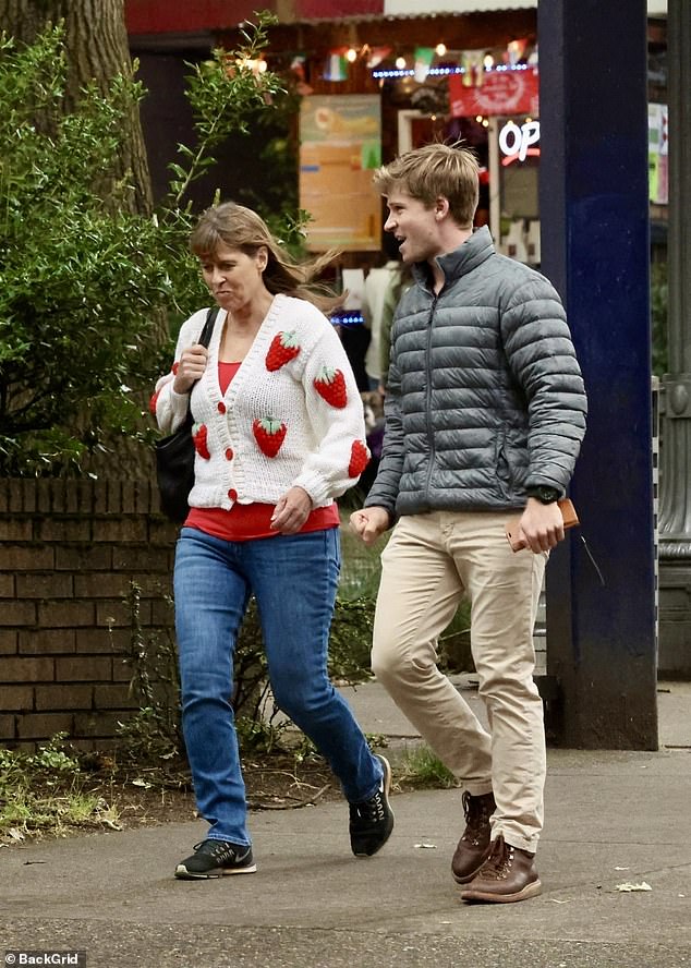 Mr Irwin is not involved in any way with the scams. Pictured with his mum Terri